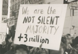 We Are Not The Silent Majority American Politics March Rally Postcard