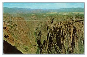 Postcard CO Royal Gorge Bridge Cañon City Colorado Vintage Standard View Card #3