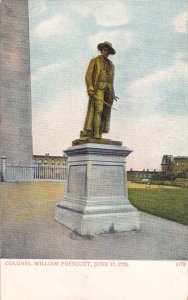 Colonel William Prescott Statue Charlestown Massachusetts