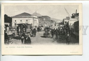 460385 Italy Naples Maddalena bridge Horse BUS Vintage postcard