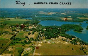 Wisconsin King Aerial View Waupaca Chain O'Lakes