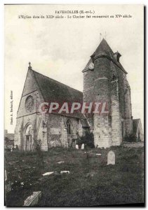 Old Postcard Faverolles L & # 39Eglise dated 13th The Belfry