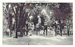 PRINCETON ILLINOIS~EAST PERU STREET-RESIDENCES~1950s POSTCARD