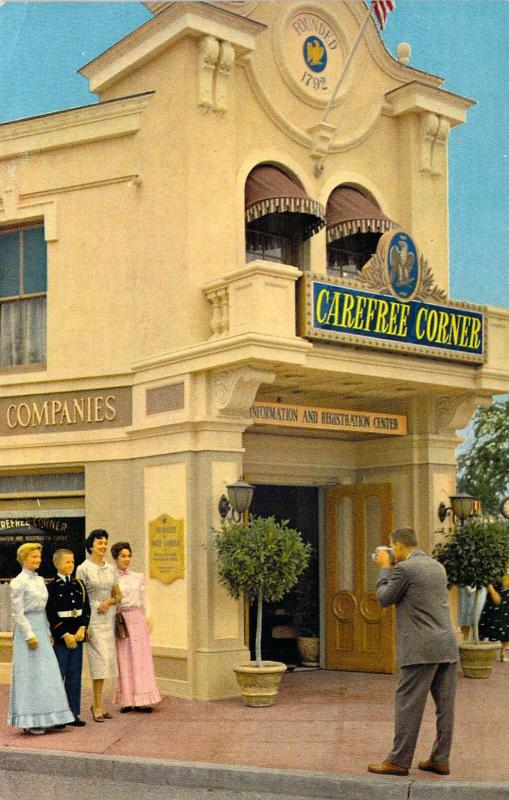 Early Disneyland, 1964 Carefree Corner, Vintage Postcard