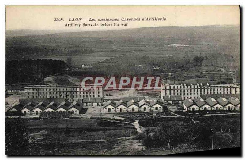 Postcard Old Army Barracks old barracks of Laon & # 39artillerie