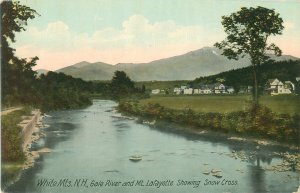 White Mtns New Hampshire Gale River Mt Lafayette, Snow Cross Unused, Leighton