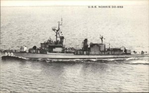 Newport Rhode Island RI Battleship Military Ship USS Norris DD-859 Vintage PC