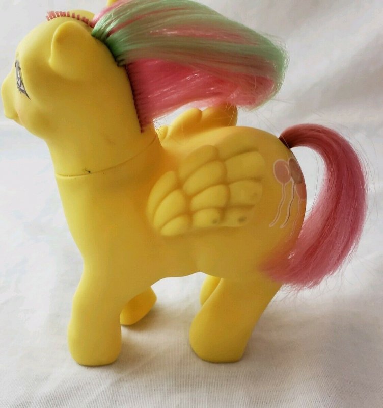 Magic Message Floater My Little Pony G1 W/ Pink & Green Mane & Balloons