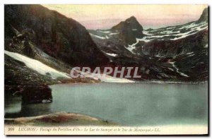 Old Postcard Luchon gate Passage of Lake Saouzat and Kill of Montarque