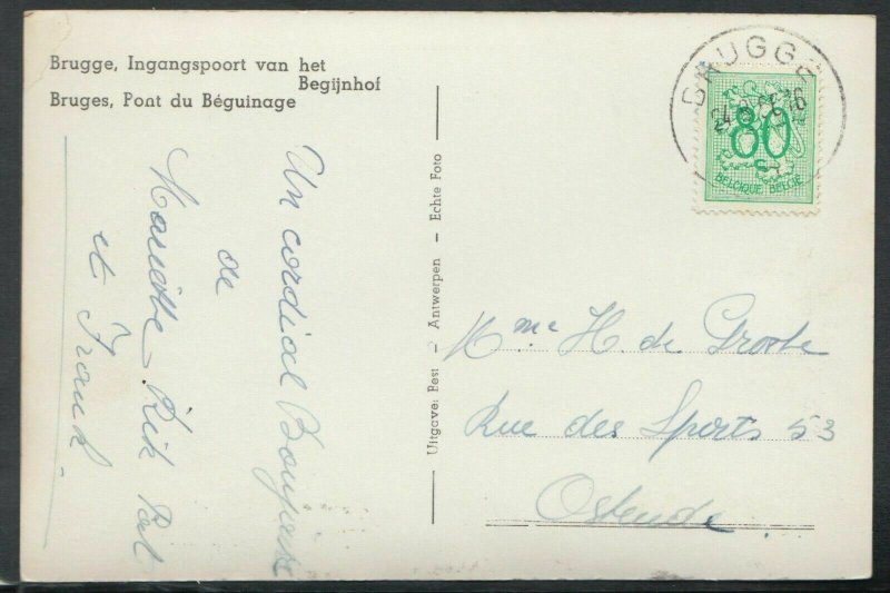 Belgium Postcard - Bruges / Brugge, Ingangspoort Van Het Begijnhof   RS20501