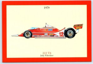 JODY SCHECKTER Race Car Driver FERRARI 1979 Advertising 4x6 Modern Postcard