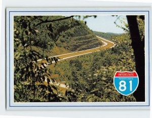 Postcard Scenic View of Interstate Route 81 USA