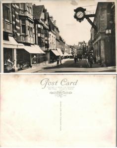 HIGH STREET WINCHESTER UK ANTIQUE RPPC REAL PHOTO POSTCARD