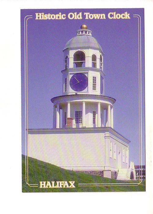 Closeup of Historic Old Town Clock, Halifax Nova Scotia,