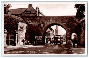 Berwick-on-Tweed Northumberland England Postcard Scotsgates c1940's RPPC Photo