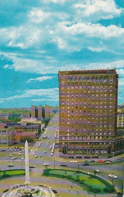 New York Bufalo Statler Hilton Hotel & McKinley Monument Civic Center 1965