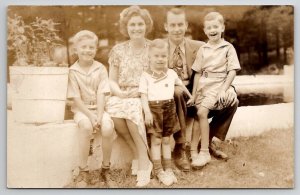 RPPC Philadelphia PA Evangelist Crawford Family c1940s Real Photo Postcard F29