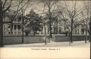 Rochester NY Homeopathic Hospital c1905 Postcard