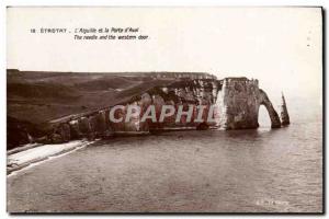 Old Postcard Etretat l & # 39Aiguille and Porte d & # 39Aval