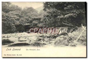 Postcard Old Luss Loch Lomond The waterfull