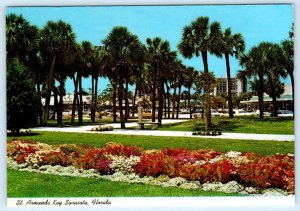 2 Postcards ST. ARMANDS KEY, Sarasota FL ~ MANGO BAY Swimwear, Circle 4x6