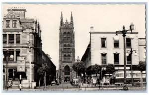 Taunton Somerset England Postcard The Parish Church c1940's Vintage RPPC Photo