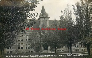 ID, Pocatello, Idaho, RPPC, Idaho Technical School, Admin Bldg, Pacific Photo