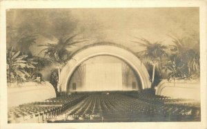 Honolulu Hawaii Interior Waikiki Theater 1940s RPPC Photo Postcard 21-2954