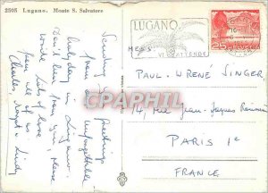 Modern Postcard Lugano Monte S Salvatore