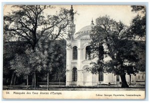 c1905 Mosquée Des Eaux Douces D'Europe Constantinople Turkey Antique Postcard 