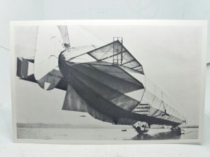 Close up View of Zeppelin Luftschiff Floating on Sea Germany Repro Postcard