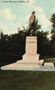 Frankfort Kentucky, Governor William Goebel Historical Monument Vintage Postcard