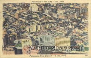 City, La Ciudad Lima, Peru Postal Used Unknown, Missing Stamp 