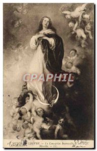 Old Postcard The Louvre Museum immaculate Conception of the Virgin Murillo