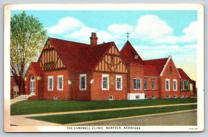 Hospitals~Campbell Clinic Norfolk Nebraska~Vintage Postcard