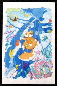 [AG] P548 Marine Life Jellyfish Fish Coral Underwater Squirrel (postcard) *New