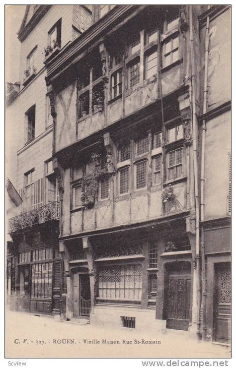 ROUEN, Vielle Maison Rue St.Romain, Haute-Normandie, France, 00-10s