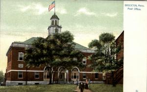 TUCK BROCKTON MA Post Office c1910 Postcard