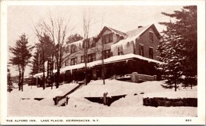 Postcard The Alford Inn at Lake Placid in Adirondacks, New York