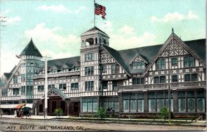 Postcard of the Key Route Inn in Oakland, California