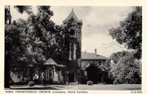 Lexington North Carolina First Presbyterian Church Antique Postcard K94023