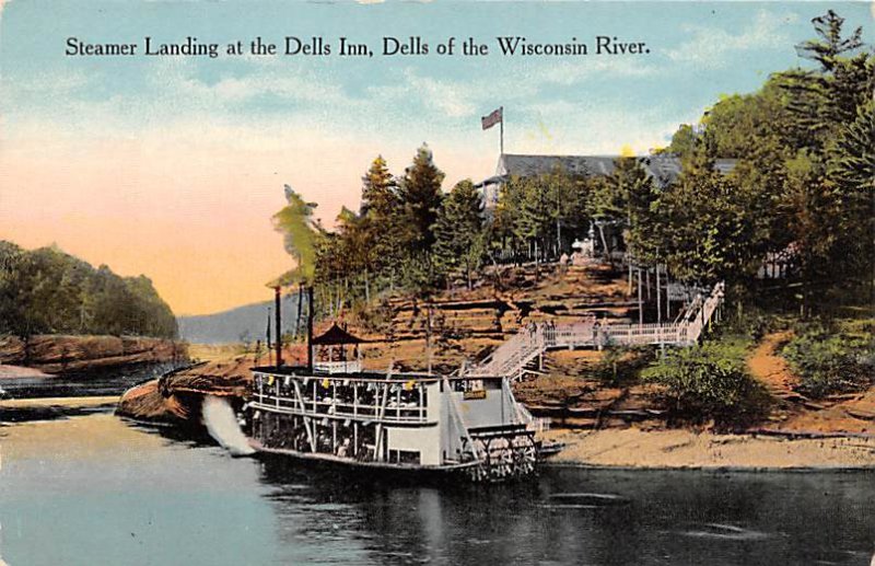 Dells Inn Steamer Landing Wisconsin River WI 