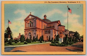 Vtg Washington DC Franciscan Monastery 1930s Linen View Postcard