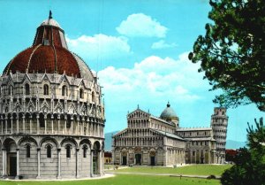 Postcard The Duomo Square Piazza Dei Miracoli Medieval Art Complex Pisa Italy