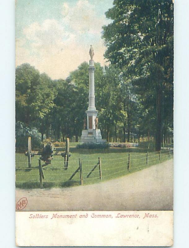 W-Border MONUMENT SCENE Lawrence Massachusetts MA F2918