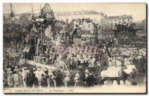 Postcard Old Wine Harvest Carnival of Nice