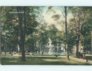 Unused Divided-Back PARK SCENE Utica New York NY hk8789