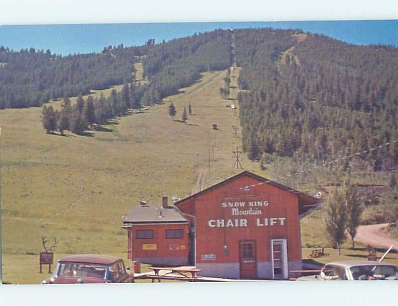 Pre-1980 SKIING CHAIRLIFT DURING SUMMER Jackson Wyoming WY G1728