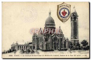 Old Postcard From Paris Basilica Sacre Coeur De Montmarire