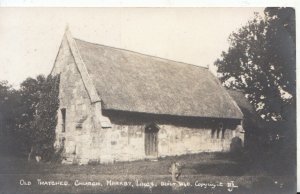 Lincolnshire Postcard - Old Thatched Church - Markby - Built 1540 - Ref 4757A
